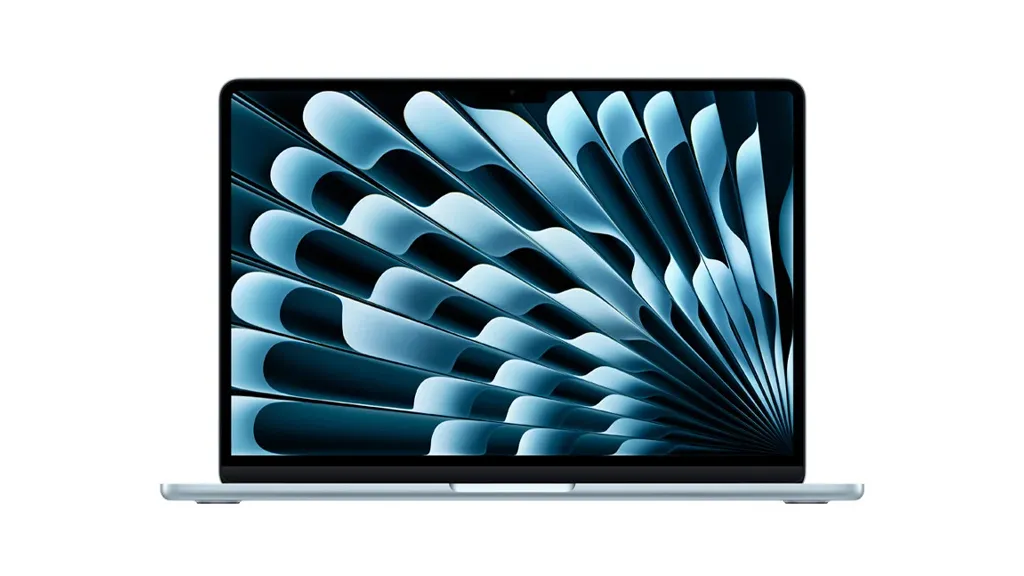 MacBook Air 13" M5 (2026) (A3449) — laptop deschis, vedere din față, la service MacBook în București