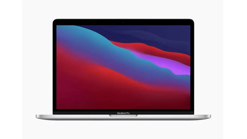 MacBook Pro 13" M2 (2022) (A2338) — laptop deschis, vedere din față, la service MacBook în București