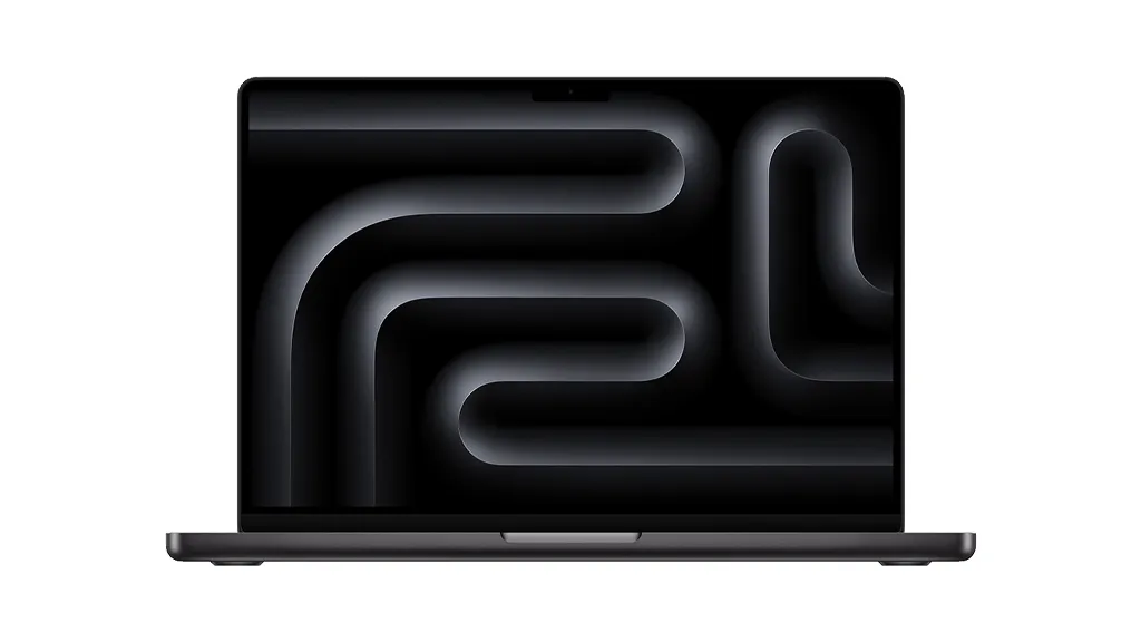 MacBook Pro 14" M5 / M5 Pro / M5 Max (2025–2026) (A3434, A3426, A3427) — laptop deschis, vedere din față, la service MacBook în București
